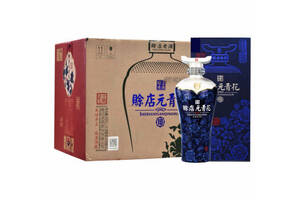 45度賒店青花瓷元青花（10）老酒濃香型白酒500mlx6瓶整箱價格？