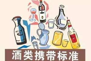 火車上可以帶白酒嗎，坐火車可以帶50度以下一箱/50度以上兩瓶